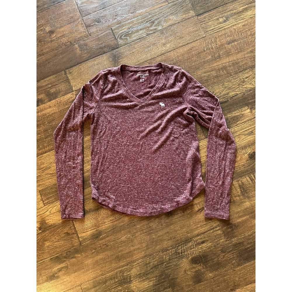 Abercrombie Kids Girls Sweater Top Long Sleeve Maroon, Size 15/16. EUC! - Picture 2 of 8